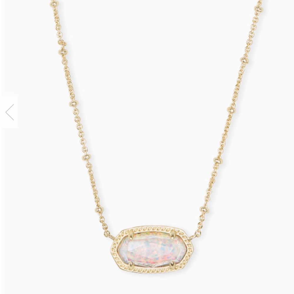 Kendra Scott Gold Necklace Kyocera Opal Illusion